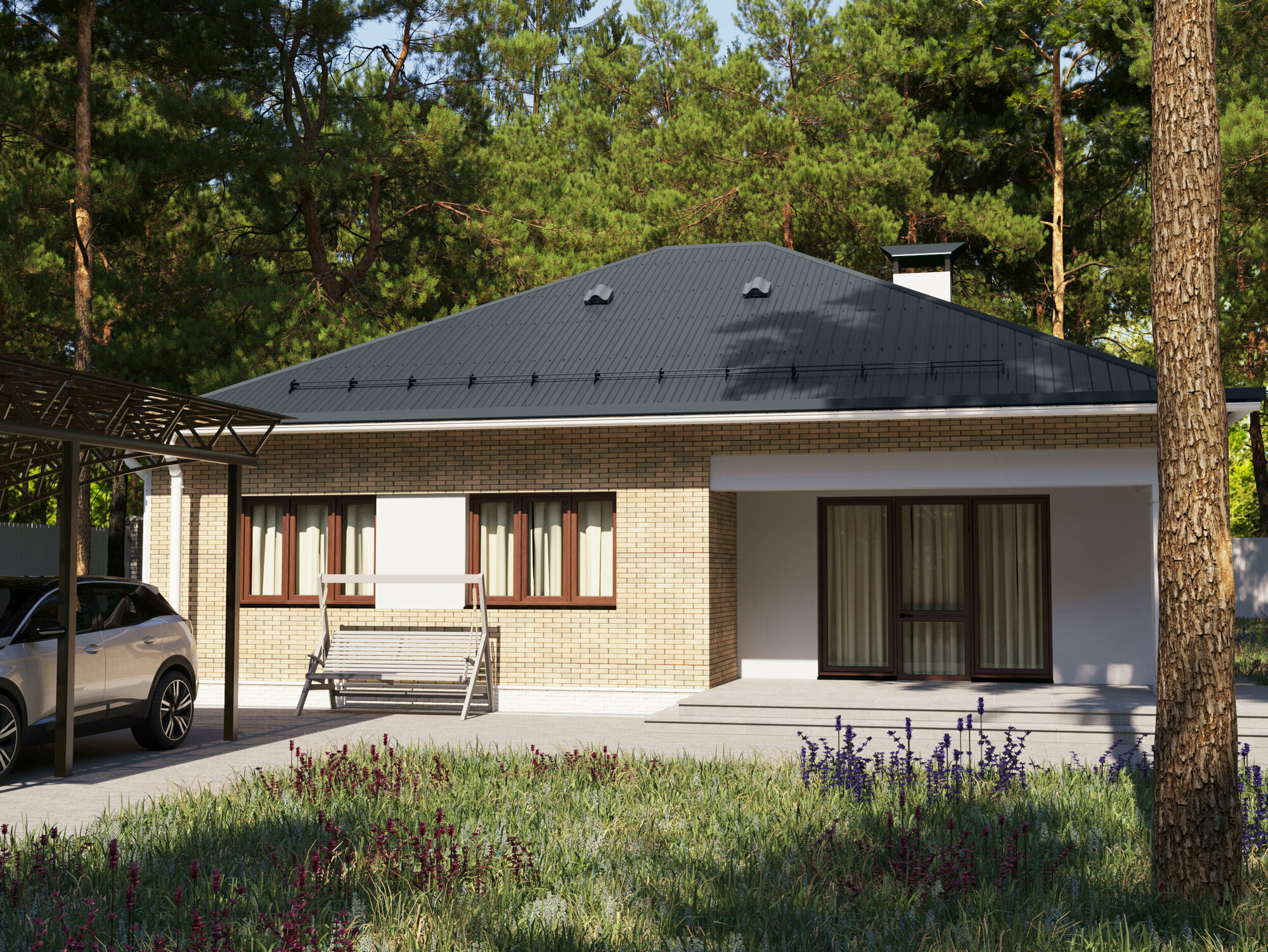 фото Планка торцевая 95x120x2000 мм RAL 7024 серый