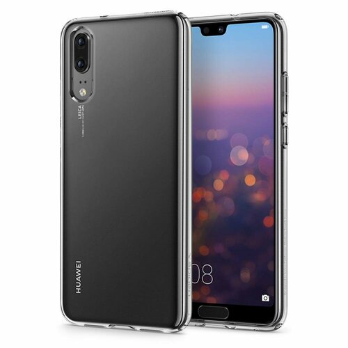 Чехол-капсула SPIGEN для Huawei P20 - Liquid Crystal - Кристально-прозрачный - SGP-L21CS23081 чехол капсула spigen для galaxy s22 ultra liquid crystal кристально прозрачный acs03912