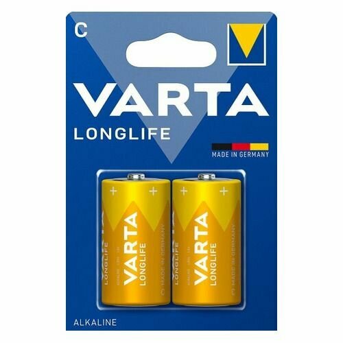LR14C Батарейка VARTA Longlife Alkaline, 2 шт.