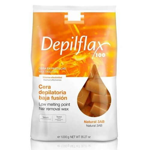 Depilflax, Воск горячий 1кг в дисках Натуральный