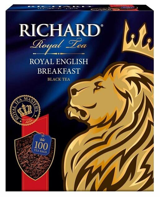 Чай черный Richard Royal English Breakfast в пакетиках 100 шт