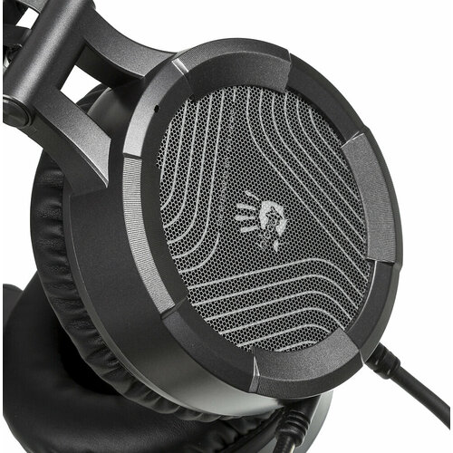 Наушники с микрофоном A4Tech Bloody G530 черный/серый, 1.8 м, мониторные, оголовье (G530)