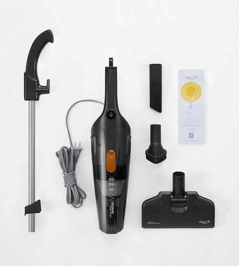 Пылесос Deerma DX115C, для дома и автомобиля, вертикальный, 1,2 л — фото 1