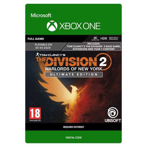 Игра Tom Clancy’s The Division 2 Warlords of New York Ultimate Edition, цифровой ключ для Xbox One/Series X|S, Русская озвучка, Аргентина