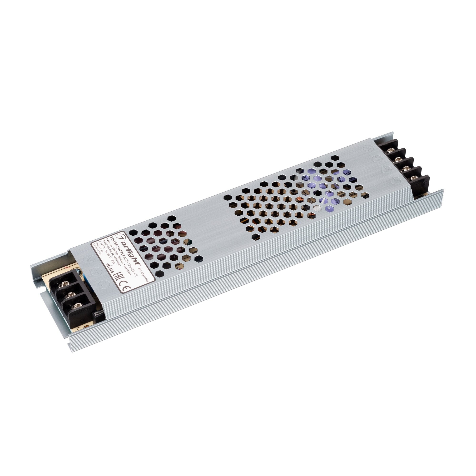 Блок питания ARS-120-24-LS (24V, 5A, 120W) (Arlight, IP20 Сетка, 2 года) 026170(2)