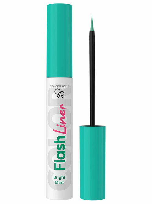 Подводка для глаз Golden Rose Flash Liner Colored, тон 01 bright mint / ярко-мятный