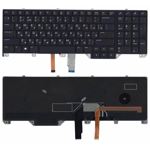 клавиатура для ноутбука dell alienware m15 r1 с подсветкой p n 0fk8h3 0kn4 0d1ru16 sg 95000 xaa Клавиатура для ноутбука Dell Alienware 17 R4 p/n: 0H458R 00WN4Y PK131QB1A00 NSK-EE0BC