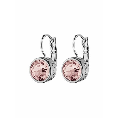 Серьги DYRBERG/KERN, кристаллы Swarovski, серый, розовый