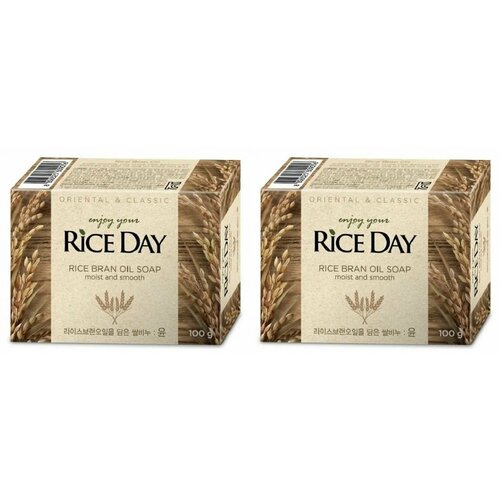 Lion Мыло туалетное с экстрактом рисовых отрубей Riceday Soap (Yoon), 100 г, 2 шт мыло с экстрактом рисовых отрубей rice day rice bran oil soap 100г