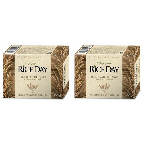 Lion Мыло туалетное с экстрактом рисовых отрубей Riceday Soap (Yoon), 100 г, 2 шт мыло туалетное с экстрактом лотоса riceday soap cheong