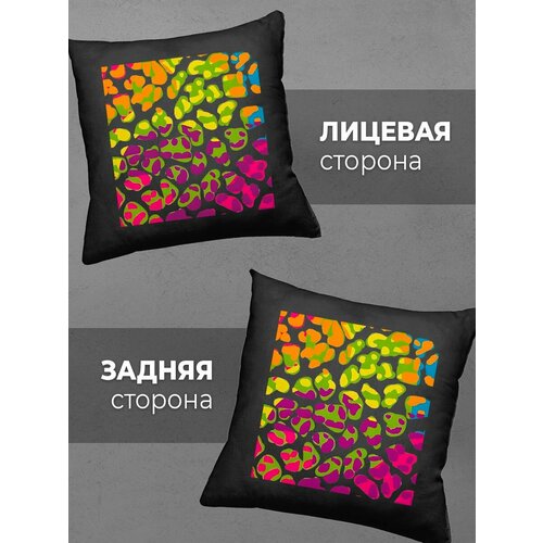 Подушка Printech Animal леопардовый принт полосы зебра 35x35 PL-GA14P7-2BL35DTF 1199₽