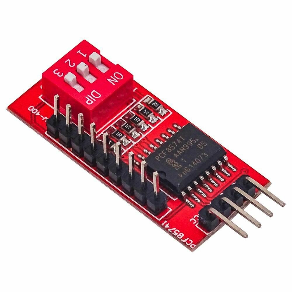 PCF8574 Модуль расширения I2C 8-канальный на базе PCF8574 c DIP переключателем