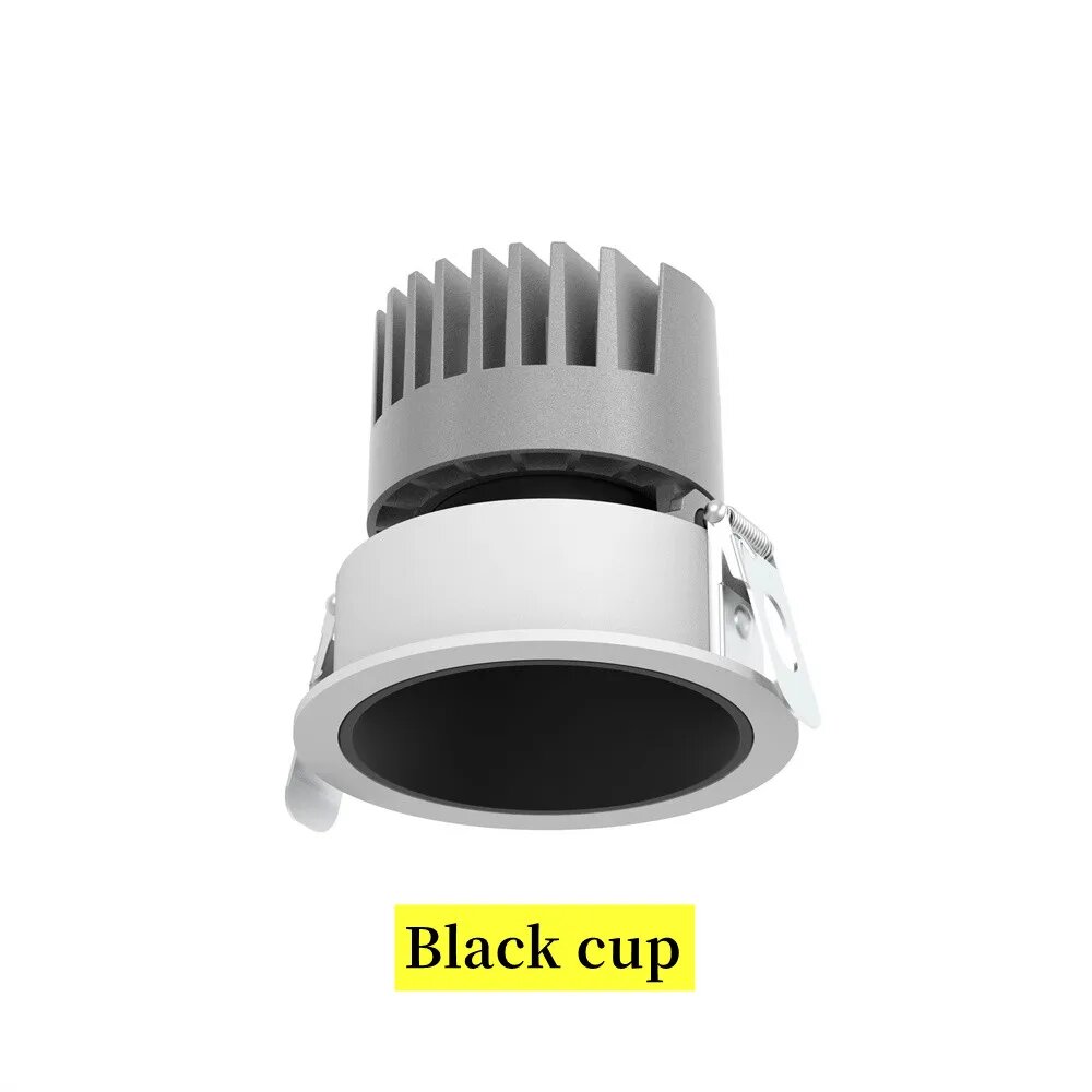 Потолочный светодиодный светильник GFXXYH 24 Вт теплый белый Warm white 3000K Белый Black cup 18W No dimmable