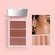 Румяна для лица 3 в 1 розово-бежевые HANDAIYAN палетка хайлайтер, кремовые и сух...