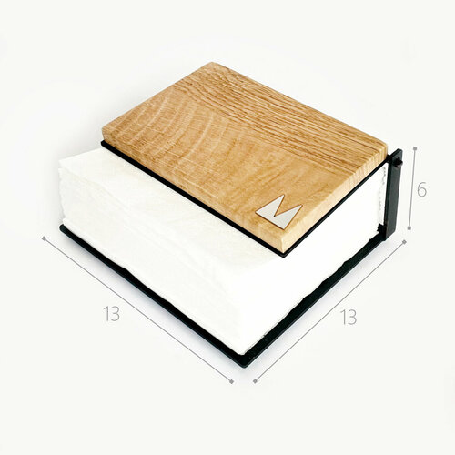 Салфетница Орех светлый Mattia на черном 764₽