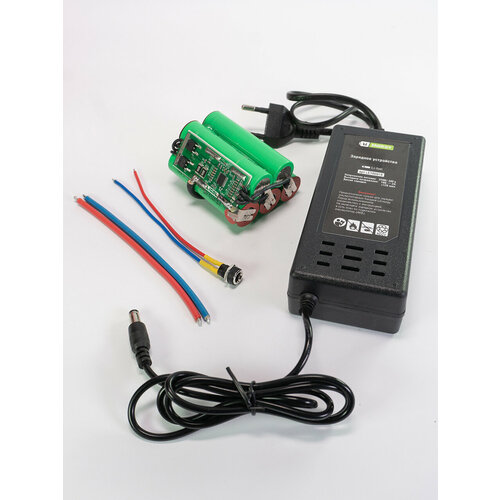 Литий-ионная Li-iON сборка аккумулятора для шуруповертов 18В 2,5Ач с зарядным устройством