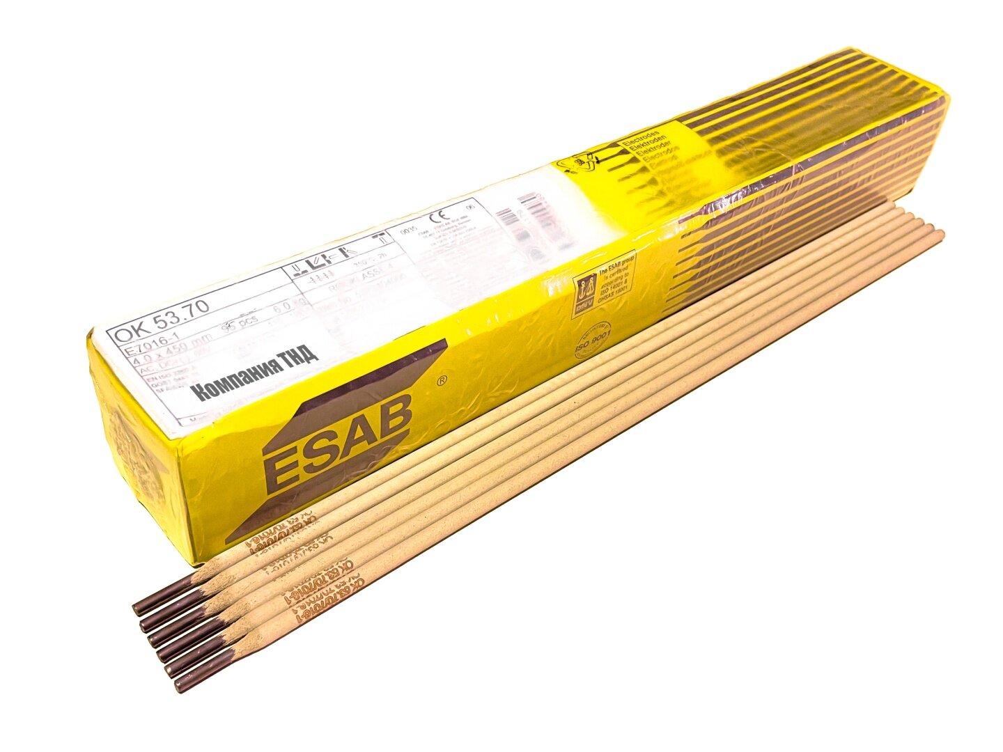 Электроды ESAB OK 53.70 ф 4,0 мм х 450 мм (6кг)