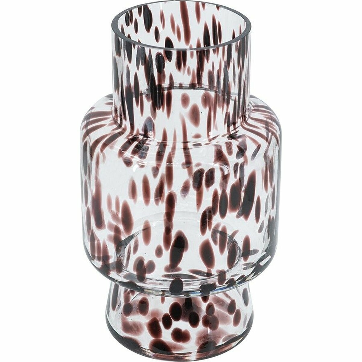 98642 Ваза настольная 15х15х26см, Стекло, прозрачная, Glasar