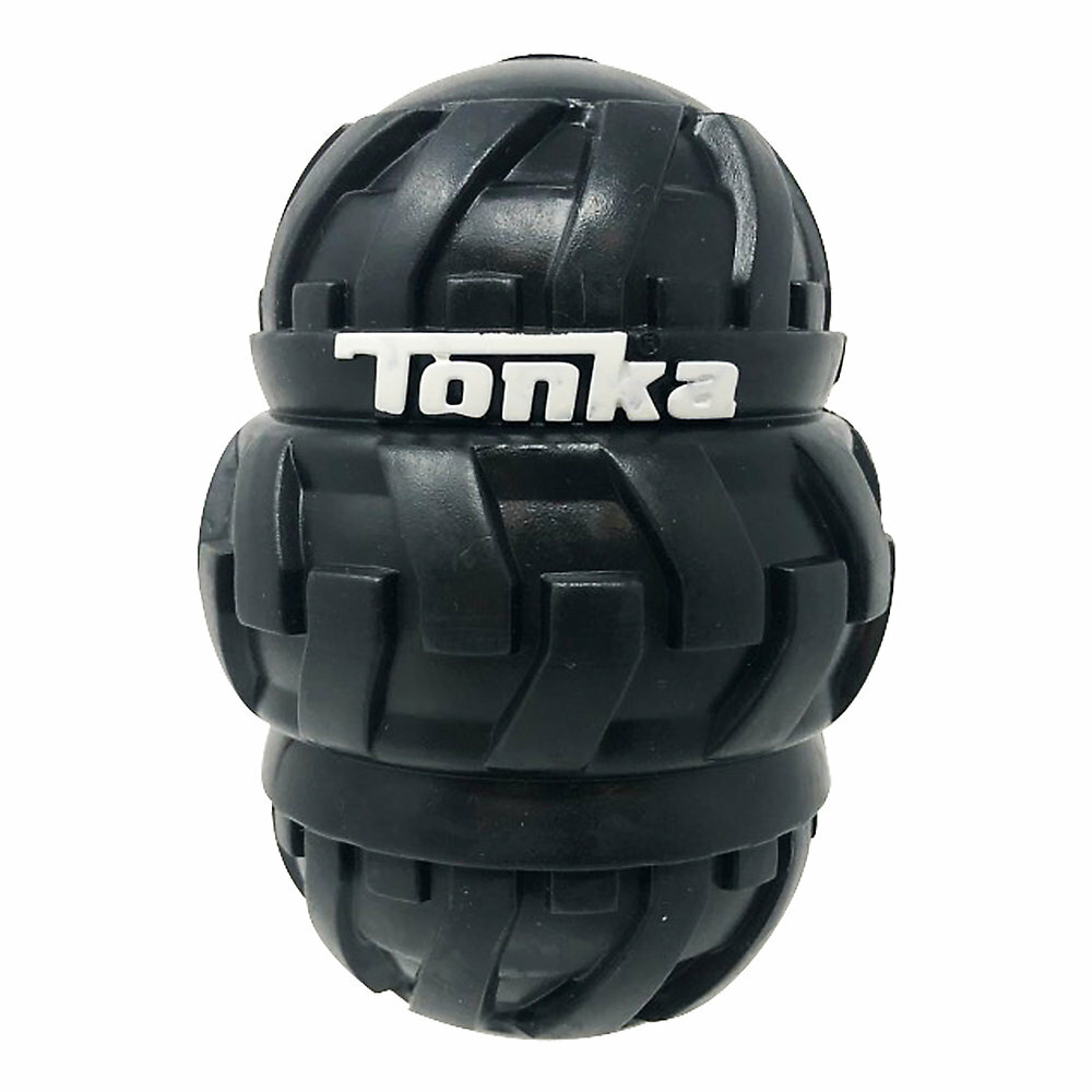 Tonka игрушка-дозатор для лакомств тройной для собак 9 см, Черный — фото 1