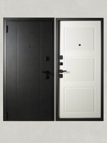 Изображение товара Дверь входная металлическая KVARTA FE для квартиры эмаль молоко 2050/860 правая