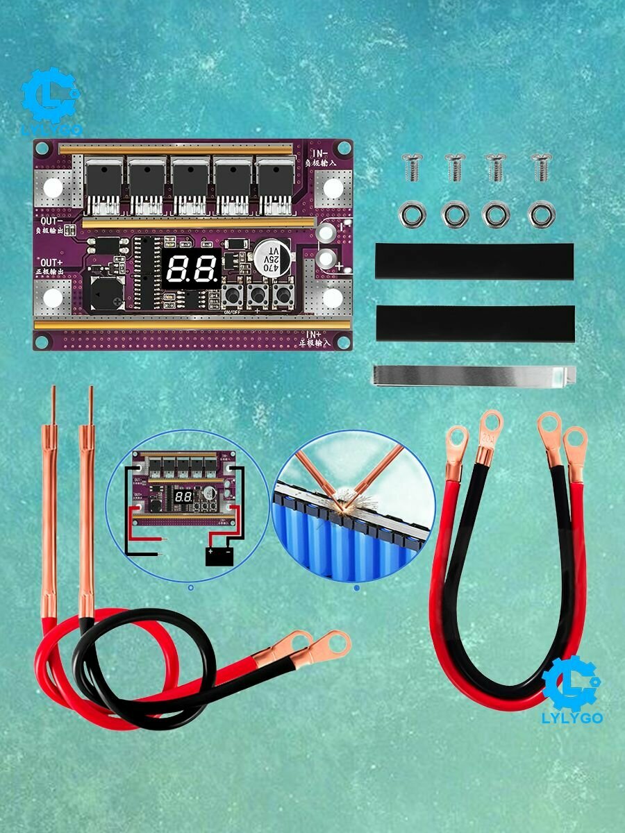 Портативный аппарат для точечной сварки K99 литиевая батарея 18650 может точечно сваривать никелированный лист толщиной 01-03 мм