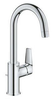 Смеситель для раковины Grohe BauEdge с донным клапаном, хром (23760001)