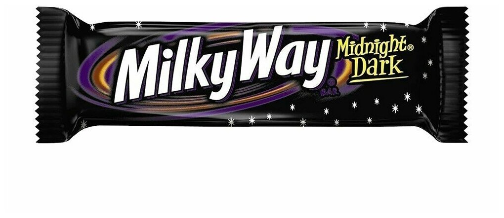 Шоколадный батончик Milky Way Midnight Dark (США), 49,9 г - фотография № 1