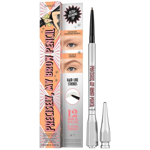 Benefit Карандаш для бровей Precisely, My Brow, оттенок 5 - Черно-коричневый (теплый оттенок)