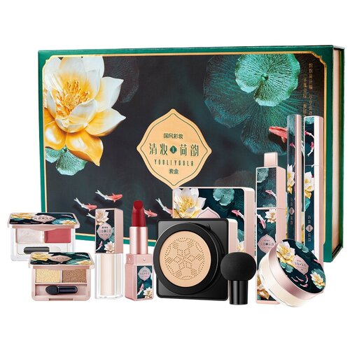 YOULIYOULA / Подарочный набор 10 предметов бьюти бокс макияж декоративная косметика