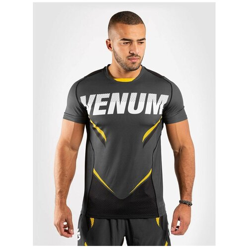 Футболка Venum ONE FC Impact Dry Tech Grey/Yellow S