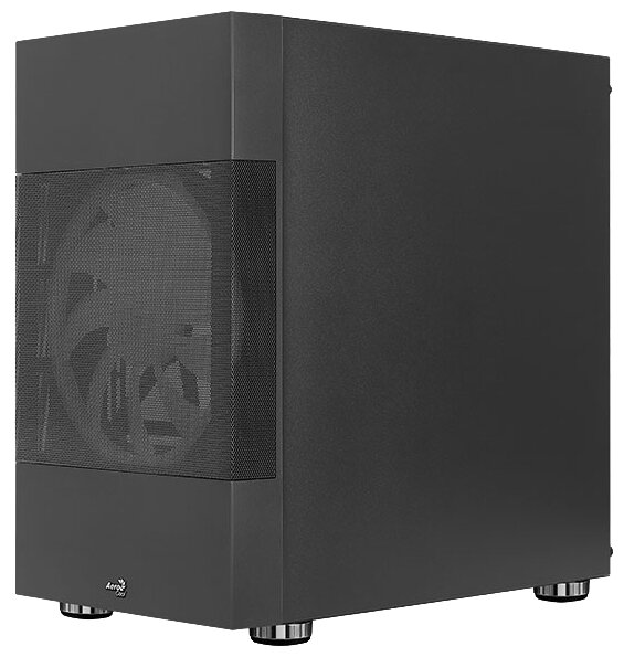 Корпус mATX AeroCool 4710562755893 черный, без БП, боковая панель из закалённого стекла, 2*USB 3.0, audio - фото №12