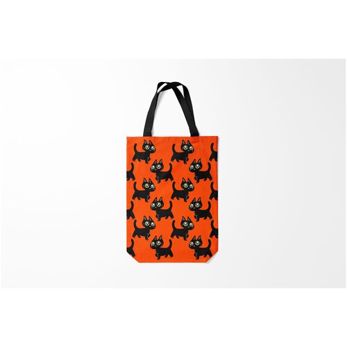 фото Сумка-шоппер / 31х42 см / праздники / хэллоуин halloween cats burnettie