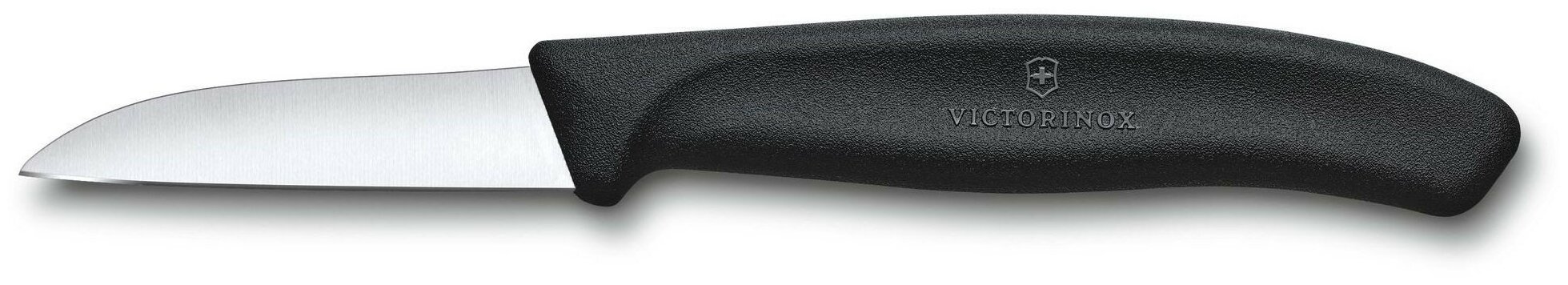 Нож для овощей и фруктов VICTORINOX SwissClassic с прямым лезвием, чёрный, 6 см - фотография № 2
