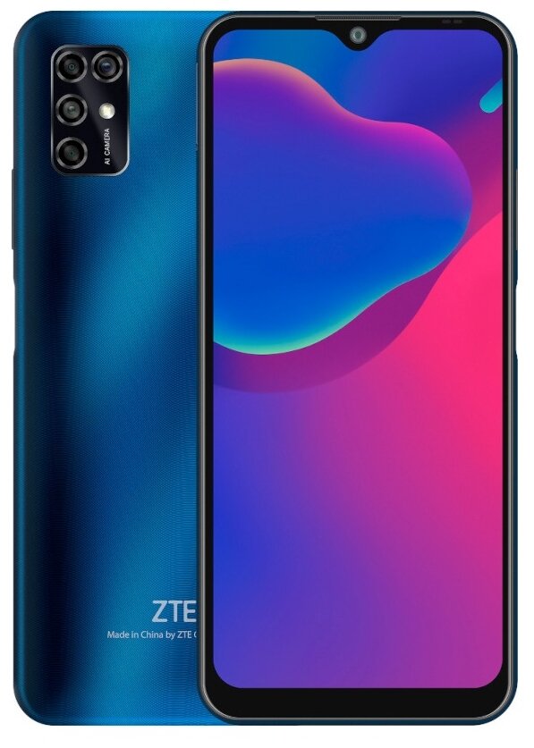 Смартфон ZTE Blade V2020 Smart 4/64 ГБ, Dual nano SIM, темно-синий