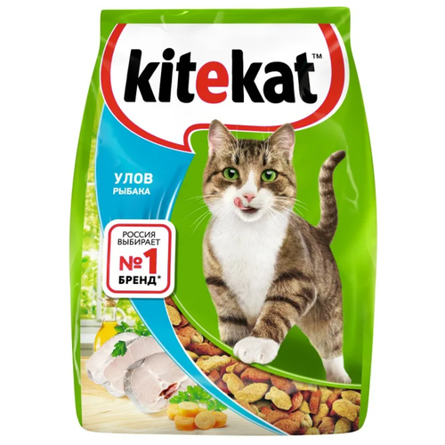 Сухой корм для кошек Kitekat Улов Рыбака 4 шт. х 1.9 кг