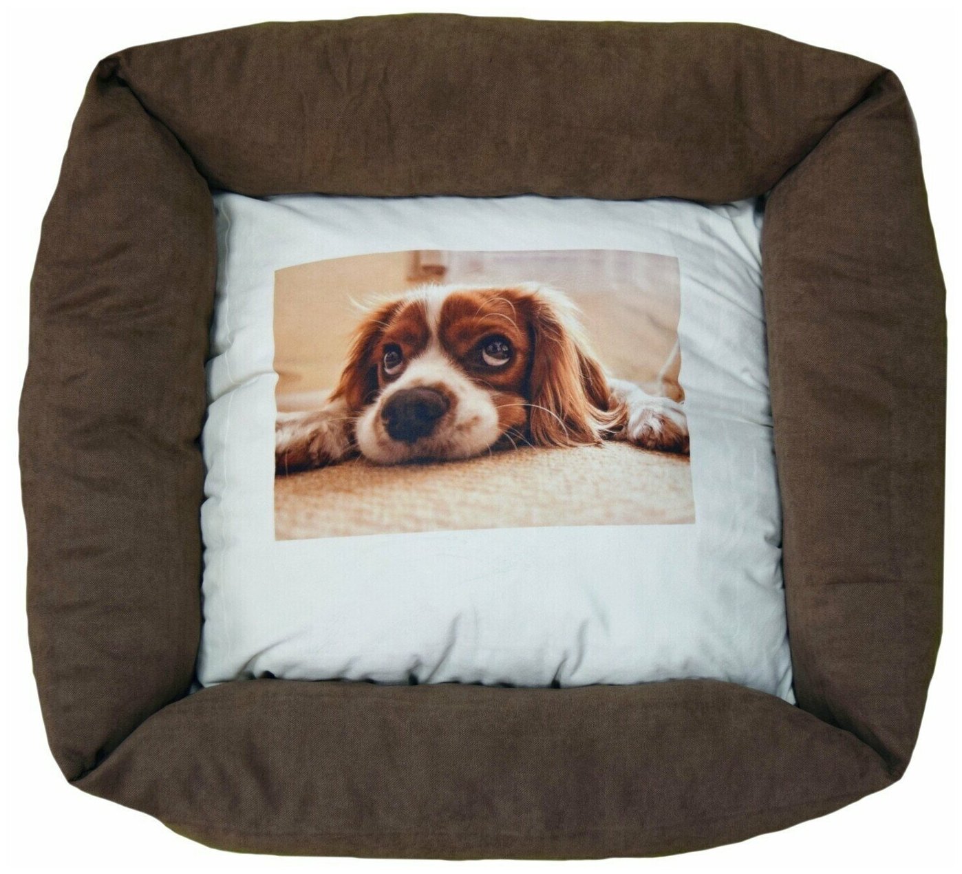 Лежанка для собаки и кошки, двухсторонняя подушка, 60*55*16см - фотография № 1