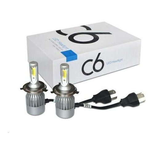 фото Лампа h4 12v led 36w/3800lm 6000k 2 шт (c6) grande light
