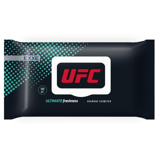 EXXE Влажные салфетки UFC Ultimate freshness, 100 шт. влажные салфетки exxe ultimate freshness 15 шт