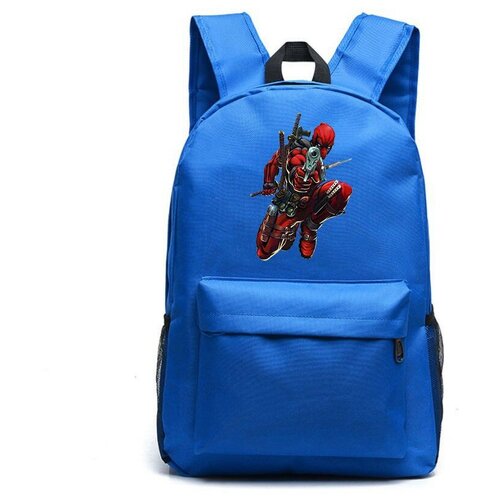 Рюкзак Дедпул (Deadpool) синий №4 рюкзак дедпул deadpool белый 4