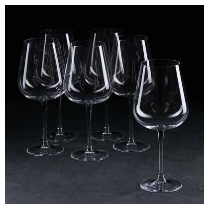 Набор бокалов для вина Ardea, 540 мл, 6 шт Crystalite Bohemia .