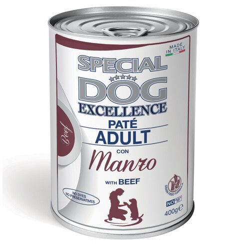 Корм для собак SPECIAL DOG EXCELLENCE Pate говядина банка 400г (упаковка - 24 шт)