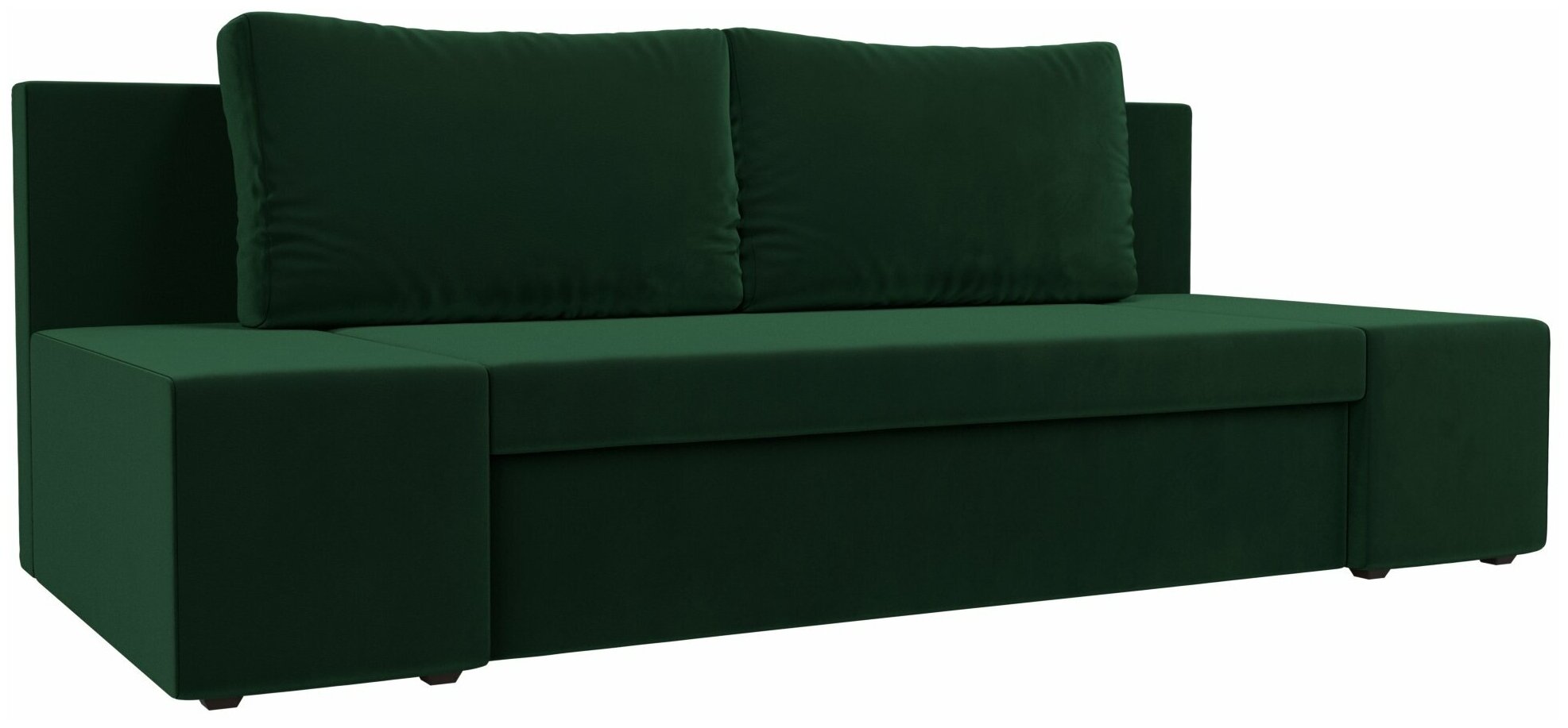 Прямой диван Москва 600 Велюр Зеленый ширина 200см