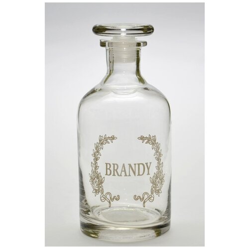 Бутылка для Бренди/ Стеклянная бутылка/Оригинальная бутылка, 300мл..