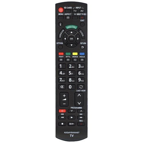 Пульт PDUSPB N2QAYB000487 для телевизоров Panasonic Smart TV универсальный ик пульт дистанционного управления для panasonic tv n2qayb000572 n2qayb000487 eur7628030 eur7628010 n2qayb000352 n2qayb000753 smart