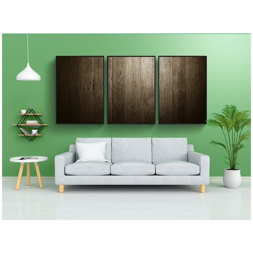 фото Набор модулных постеров для интерьера "фресно, вуд, текстура" 60x90 см. в тубусе, без рамки lotsprints