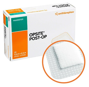 Фото OpSite Post-Op / Опсайт Пост-Оп - пленочная абсорбирующая повязка с неприлипающей прокладкой для ран. (8,5 х 9,5 см) 1 повязка