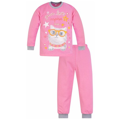 Пижама детская 819п, Утенок, размер 52(рост 86 см) розовый_котик