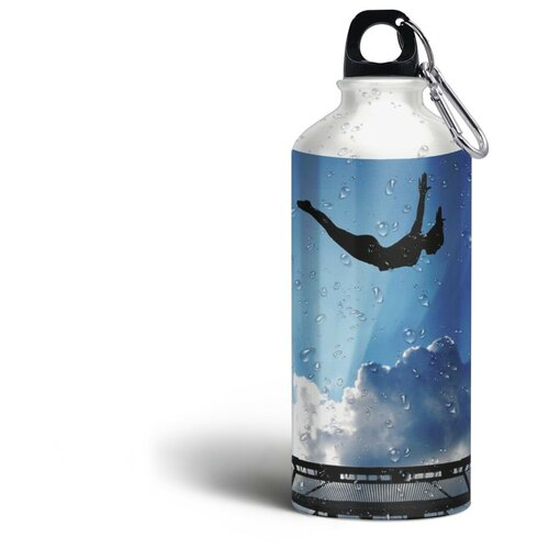 фото Бутылка спортивная/туристическая фляга прыжки на батуте спорт - 118 brutbottle