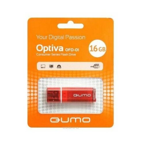 Флеш-диск QUMO 16GB Optiva 01 Red