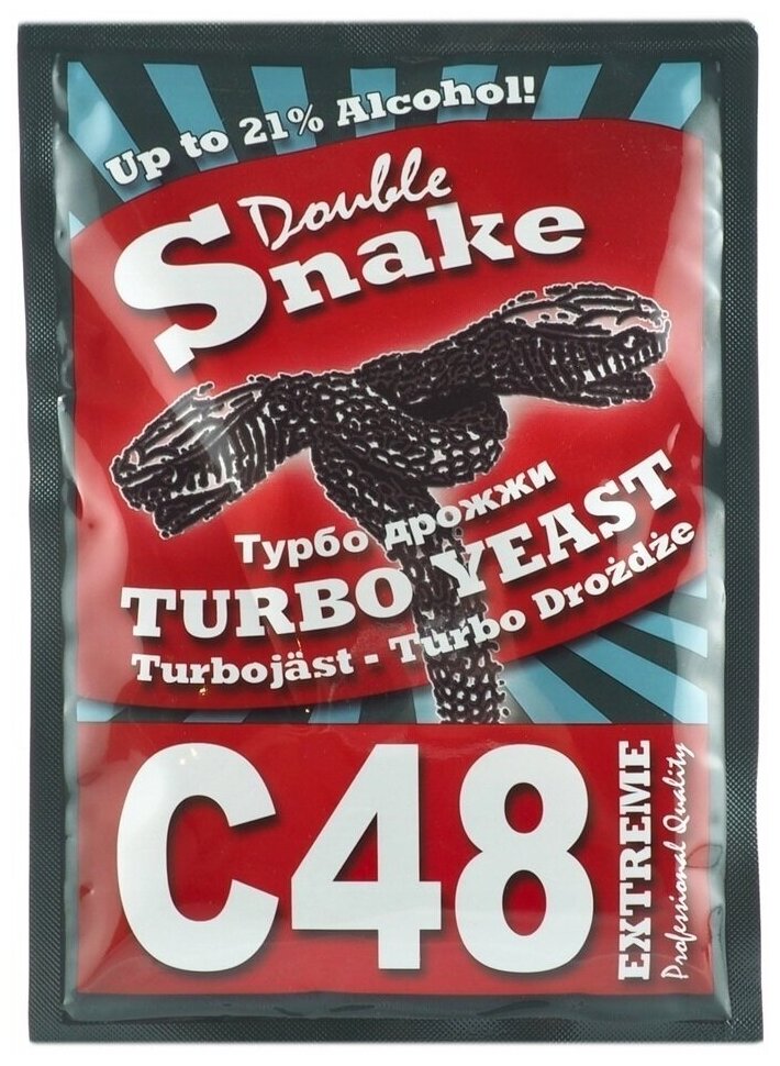 Турбо дрожжи Double Snake C48, 130 г